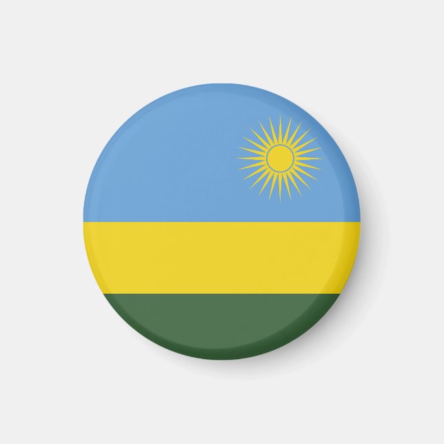 Rwanda flag magnet (Front)