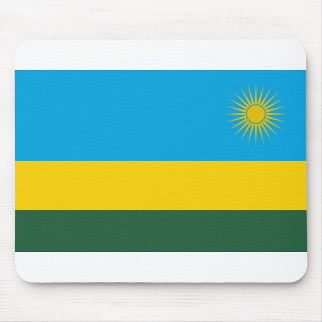 Rwanda Flag Mouse Mat (Front)