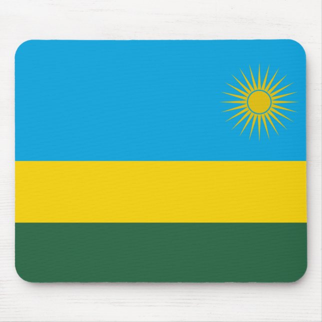 Rwanda Flag Mouse Mat (Front)