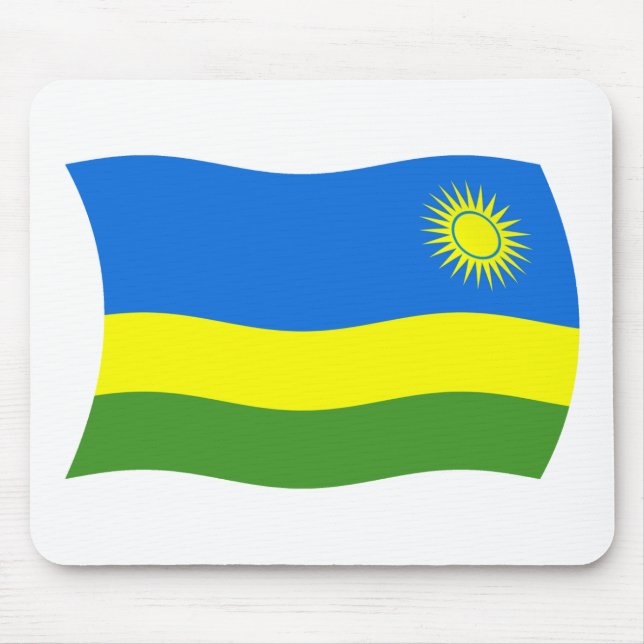 Rwanda Flag Mousepad (Front)