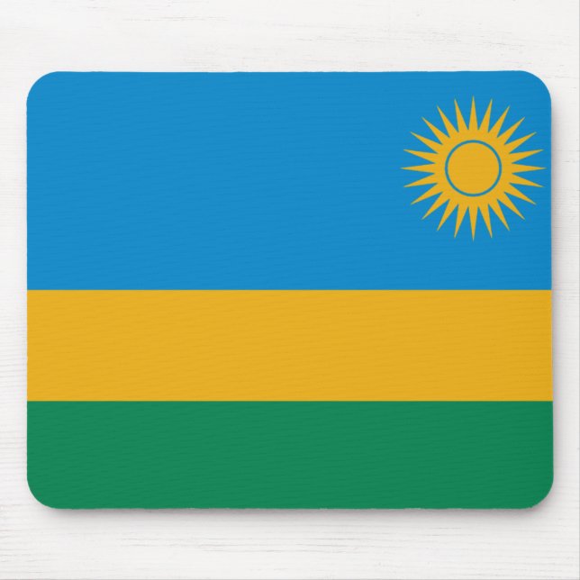 Rwanda Flag Mousepad (Front)