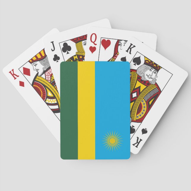 Rwanda Flag Playing Cards (Back)