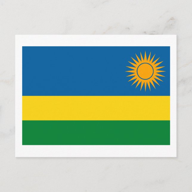 Rwanda Flag Postcard (Front)