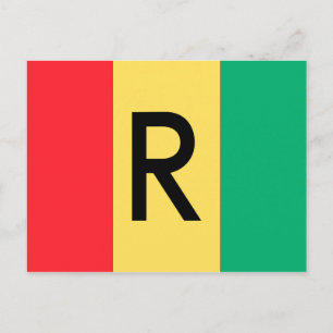 Rwanda Flag Postcard