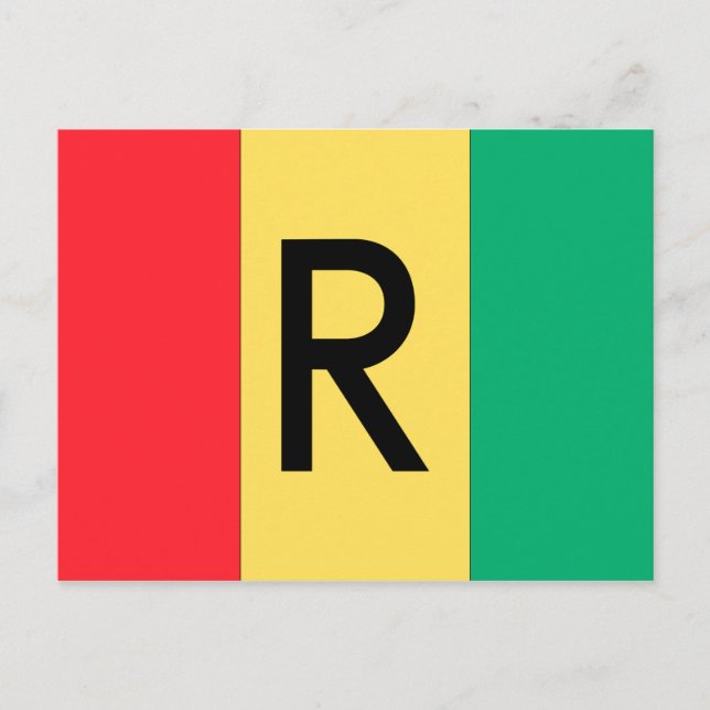 Rwanda Flag Postcard (Front)