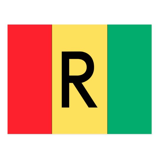 Rwanda Flag Postcard