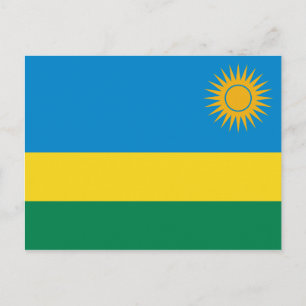 Rwanda Flag Postcard