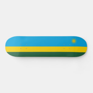 Rwanda Flag Skateboard