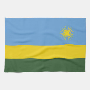 Rwanda flag tea towel