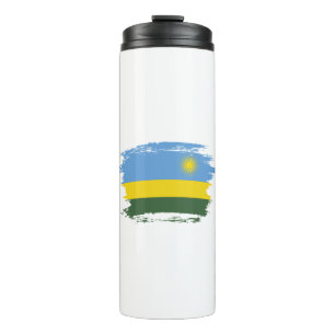 Rwanda flag thermal tumbler