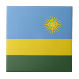 Rwanda flag tile