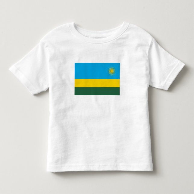 Rwanda Flag Toddler T-Shirt (Front)