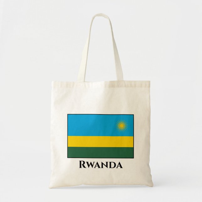 Rwanda Flag Tote Bag (Front)