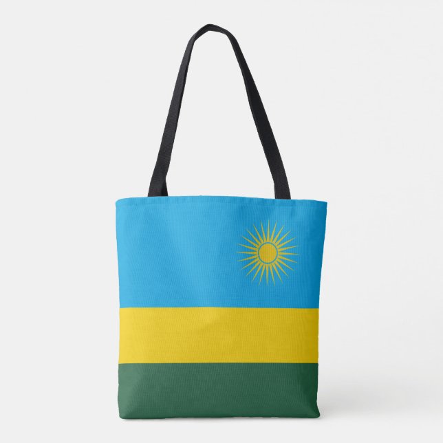 Rwanda Flag Tote Bag (Back)