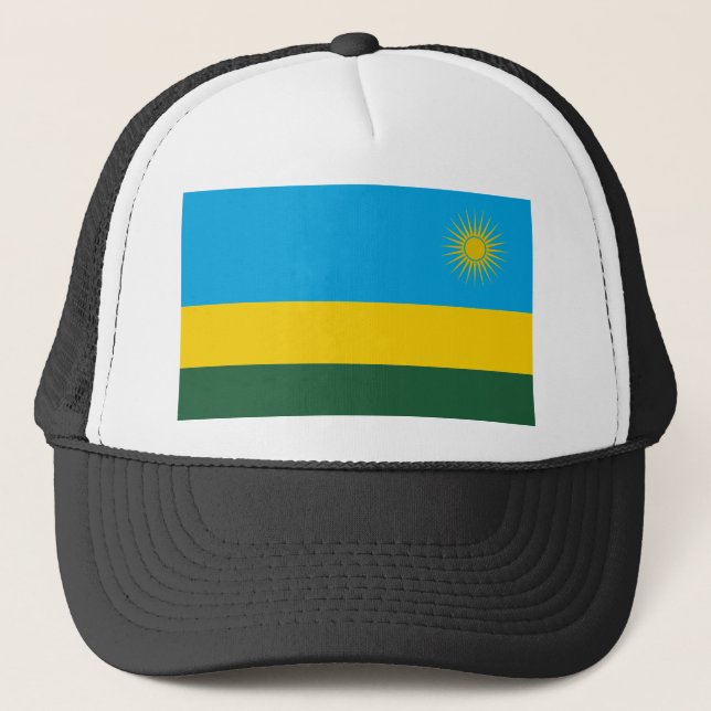 Rwanda Flag Trucker Hat (Front)