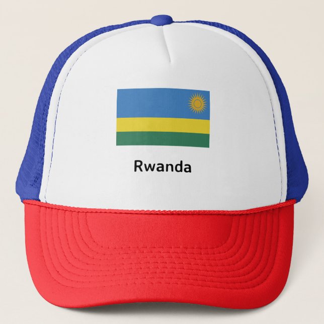 Rwanda Flag Trucker Hat (Front)