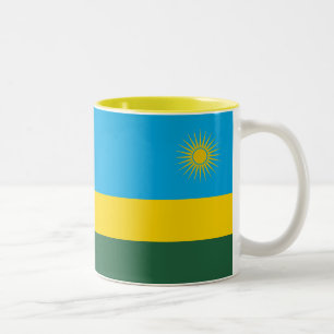 Rwanda Flag Two-Tone Coffee Mug