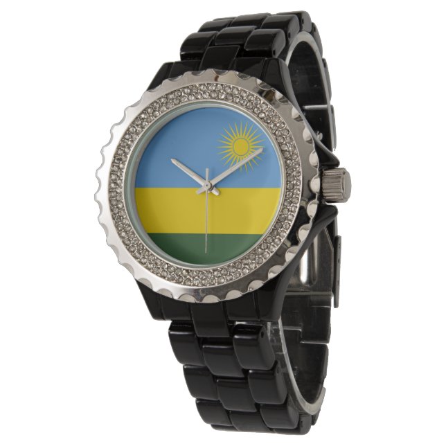 Rwanda flag watch (Angled)