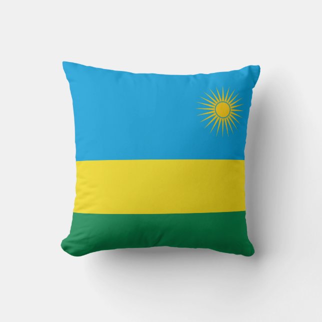 Rwanda Flag x Flag Pillow (Front)