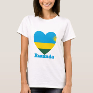 Rwanda Heart Flag T-Shirt