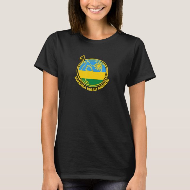Rwanda Kigali LDS Mission Proud Mormon Missionary T-Shirt (Front)