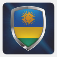 Rwanda Metallic Emblem