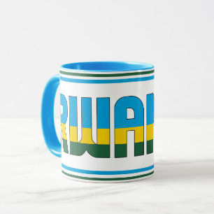 Rwanda National Flag Patriotic Coffee Mug