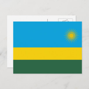 Rwandan Flag, Flag of Rwanda Postcard