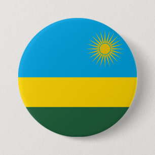 Rwandan Flag (Rwanda) (African Country) 7.5 Cm Round Badge