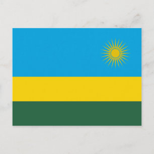 Rwandan Flag (Rwanda) (African Country) Postcard