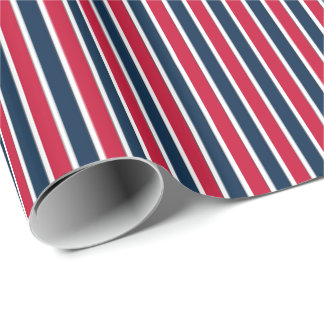 RWB,Baseball Coord. Stripes 1-GIFT WRAPPING PAPER