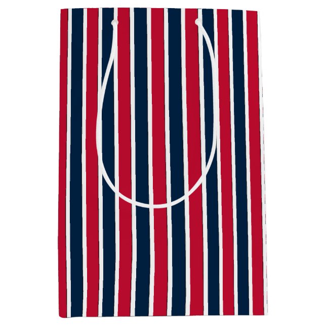 RWB Baseball Coordinating Stripes 1-GIFT BAG M (Front)