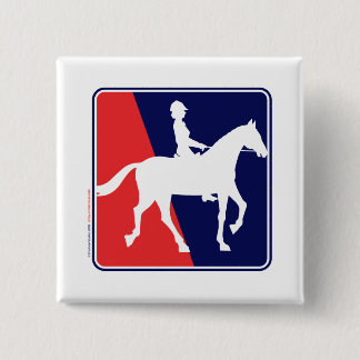 RWB-HORSE-RIDER 15 CM SQUARE BADGE