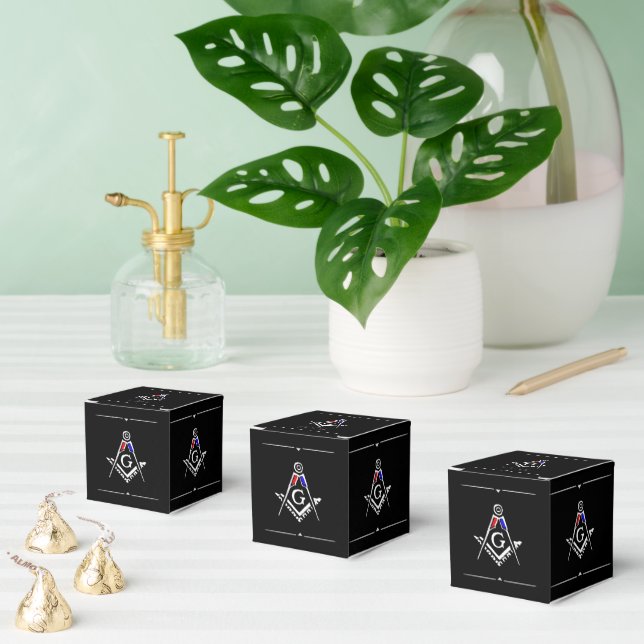 (RWB) Masonic Minds Favour Box (Multiple)