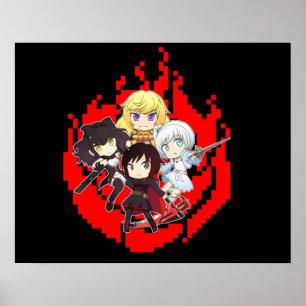 rwby  anime poster