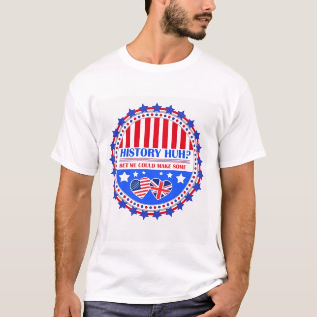 RWRB History Huh Campaign Design Baseball ¾ Sleeve T-Shirt (Front)