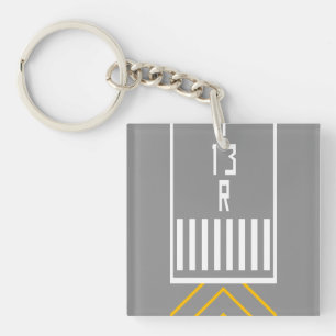 RWY Threshold 13R Key Ring