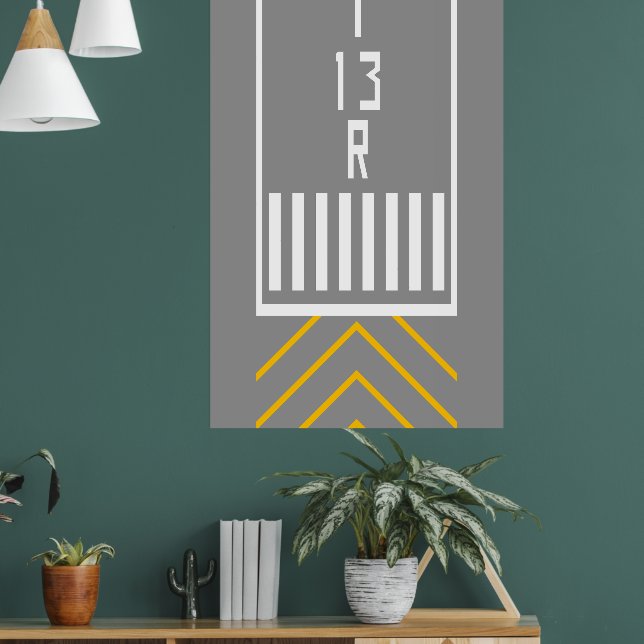 RWY Threshold 13R Poster (Living Room 1)