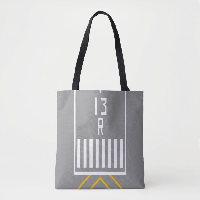 RWY Threshold 13R Tote Bag (Front)