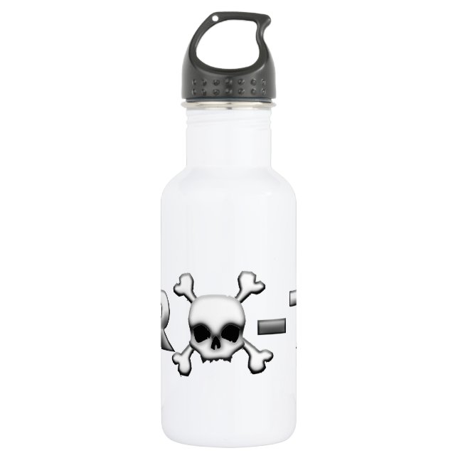RX7 with a skull 532 Ml Water Bottle (Front)