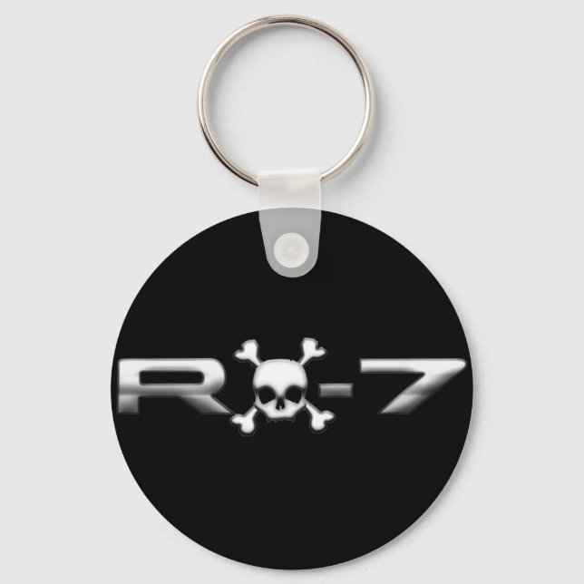 RX7 with a skull Key Ring (Front)