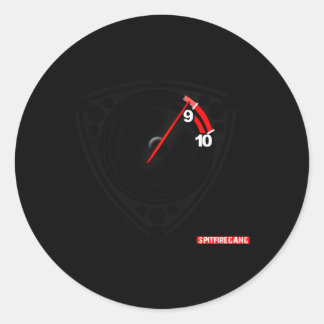 Rx8 Redline Classic Round Sticker