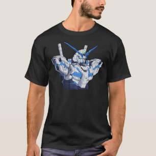 RX-0 Unicorn Gundam Perfectibility (Blue) Sticker T-Shirt