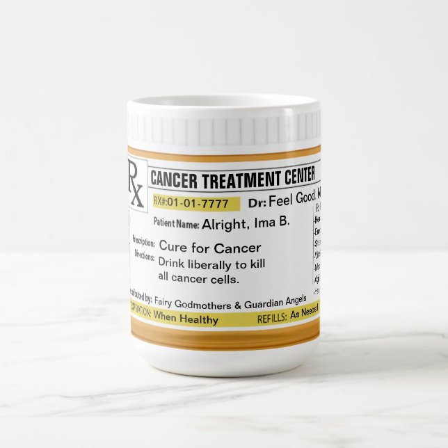 RX for Cancer Patients Coffee Mug (Center)