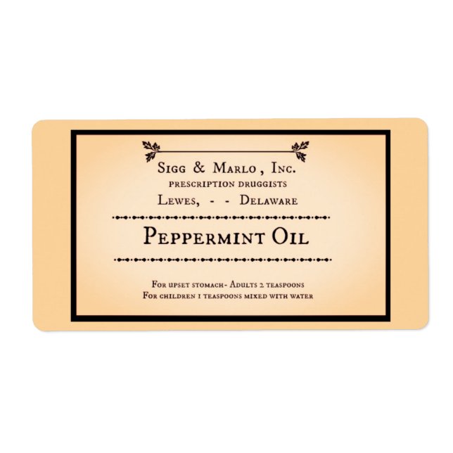 RX Lable / old -vintage / pepermint (Front)