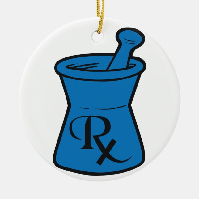 RX Logo Ceramic Tree Decoration (Front)