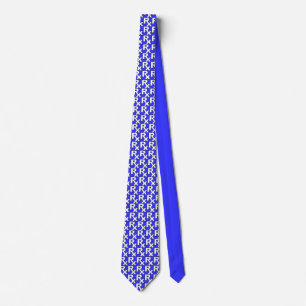 Rx - Pharmacist Tie, Blue and White Tie