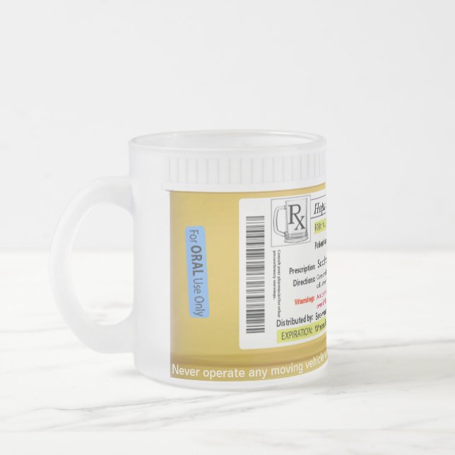 RX Prescription Beer Mug CustomizeAbles (Left)
