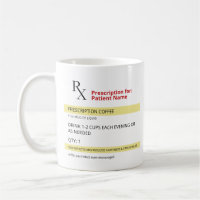 RX Prescription Coffee Mug Doctor Mug or Nurse Mug