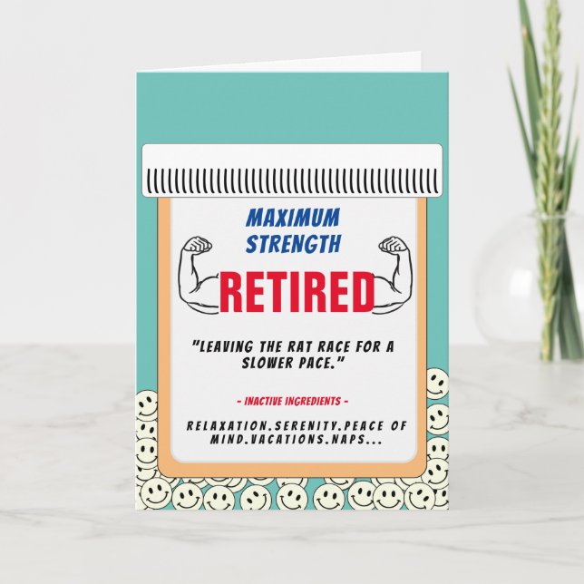 RX Prescription for Retirement Card (Front)